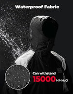 KEMIMOTO Waterproof Casual Motorcycle Rain Gear for men,Men's Waterproof Powersports Rain Suit with Pant for Motorcycle Riding in Heavy Rain 15000MM Water Pressure Resistance - Image 3