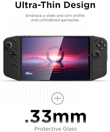 Handheld console glass protector resisting accidental drops, scratches, and everyday scrapes.
