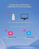 Lovense compact remote connection USB adapter packaging contents