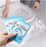Oversized non slip disposable commode mat for public restrooms