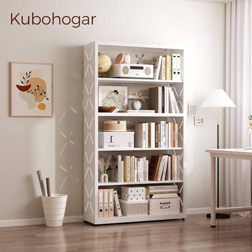Ozoy modern white metal storage organizer showcasing sleek vertical space saving design