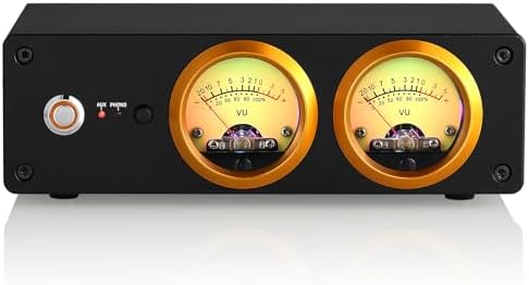 Compact desktop headphone amplifier with adjustable multicolor backlight display panel