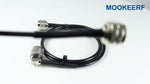 Full length view of Mookeerf 15ft coax jumper