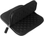 Lacdo external hard drive carrying sleeve showing bubble padded interior cushion texture