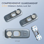 Blissleaf refrigerator door safety lock adhesive pads