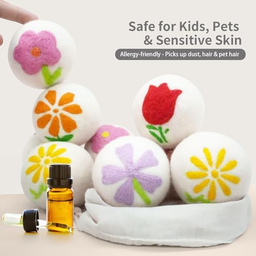 Market99 hypoallergenic fragrance free chemical alternative laundry softening spheres close up view