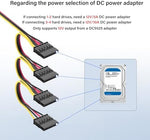 SinLoon DC 5.5x2.5mm to SATA female adapter showcasing the premium wear resistant wire construction.