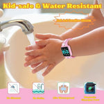 Toddler wearing the Vtaige potty training watch on wrist