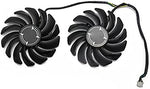 NNL four pin graphics card cooling fan rear view showing the model number sticker and specifications