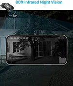 ZOSI 2MP HD night vision home security camera angled perspective.