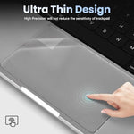 imComor macbook pro accessories clear four piece protective skin set.