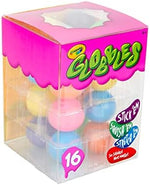 Assorted colorful Crayola fidget balls stacked together highlighting their residue-free sticky texture.
