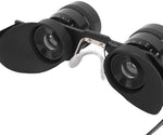 An overview of the alloy frame construction showing the adjustable pupillary distance mechanisms.