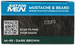 Authentic Just For Men Mustache and Beard color kit unboxed showing tubes and mixing tray.