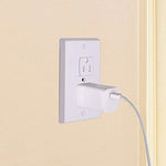 Close up of automatic sliding socket cover mechanism