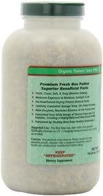 Authentic USA imported Y.S. Organic Bee Farms superfood bottle showing allergen warning and directions