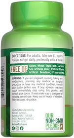 Nature's Truth high potency antioxidant vitamin E bottle showing supplement facts label