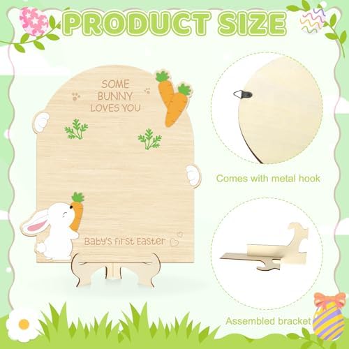 Close-up of the engraved text on the Sereliy first Easter wooden footprint card.