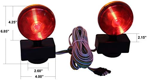 MaxxHaul heavy duty magnetic towing signal lights packaging and full kit components