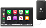 Complete packaging contents of the authentic imported safe driver stereo bundle with the remote control.