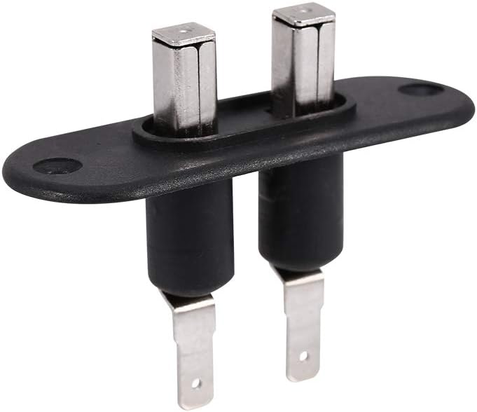 Spring loaded pin plunger switch hardware