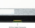 Matte finish non touch replacement LCD screen angled to show anti reflection capabilities