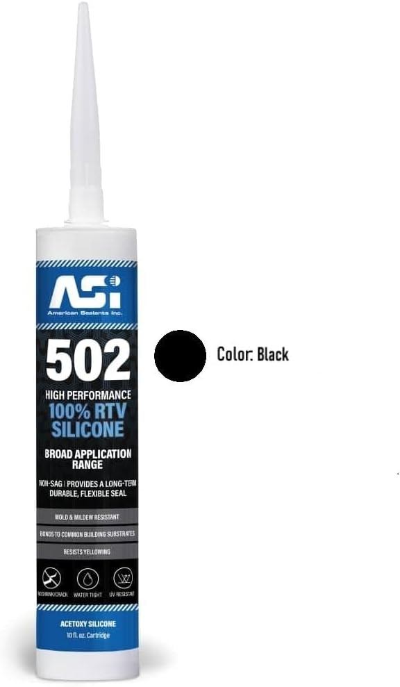 Silicone Sealant 100% RTV - 2.8 oz Squeeze Tube -Clear- - Image 7