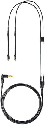 Full length view of 64 inch clear Shure cable