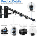 EMART photography studio wall mount demonstrating 180 degree flexible rotation angles