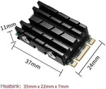 JOYJOM aluminum thermal radiator with included silicone grease thermal pads.