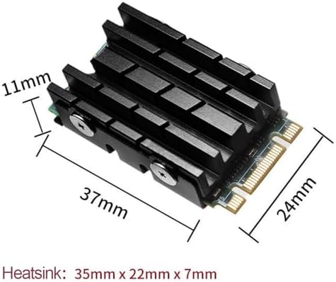 JOYJOM aluminum thermal radiator with included silicone grease thermal pads.