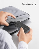SODI ergonomic computer riser adjusted to maximum height position