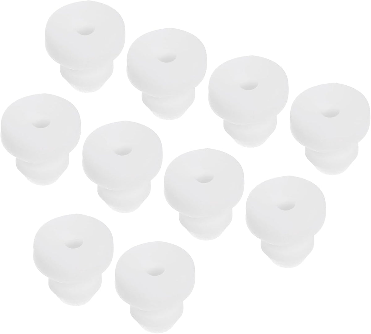 MECCANIXITY 10Pcs Snap Rubber Grommet Hole Plug Mount Dia 7.5mm ID 5mm H 9mm Seal Anti-Scratch for Electrical Box Cable Pipe Black - Image 10