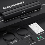 Saiyin soundbar box contents and accessories display