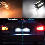 Side view of the Yorkim automotive light bulb illustrating the universal fitment design for vehicle reverse and tail lights.
