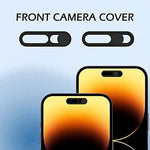 Step by step installation guide illustration for applying the webcam cover securely