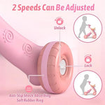 Detailed shot of the non slip wheels with adjustable speed control switch on the baby push toy.