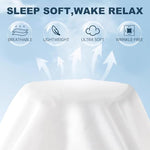 Lavisun white brushed microfiber top sheet showcasing fabric texture up close