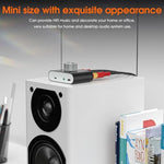 Premium Class D stereo amplifier bundle with included power supply adapter and cables