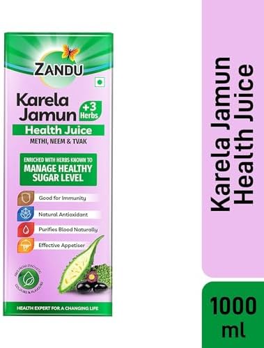 Zandu Karela Jamun + 3 Herbs Health Juice | 1 L - Image 4