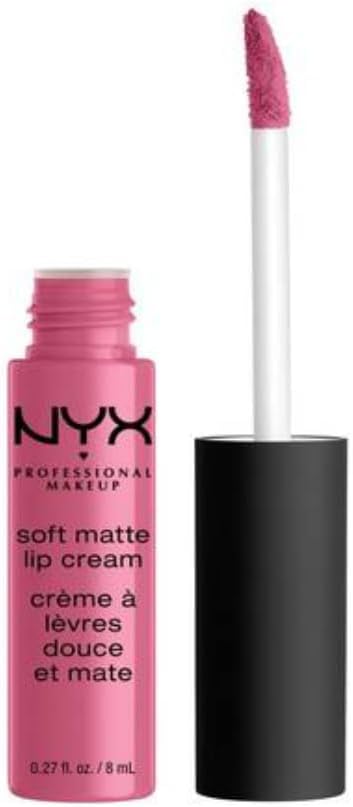 NYX Soft Matte Lip Cream cap and brand logo closeup