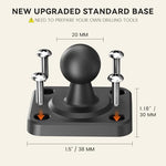 OHLPRO permanent wall mount setup with included screws and wall anchors layout