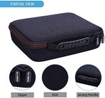 Ltgem hard drive travel bag angled view with smooth zipper closure