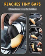 Ergonomic ABS plastic handles of the Wuqazu car interior cleaning tools demonstrating premium grip.