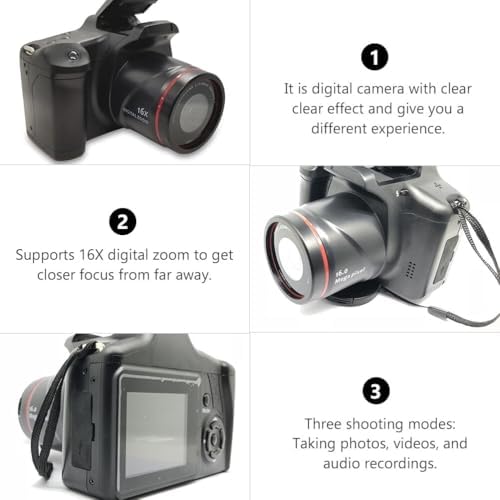 Acuvar 16MP Digital SLR Camera, CMOS Sensor, 2.4" LCD, 16X Zoom - Image 6