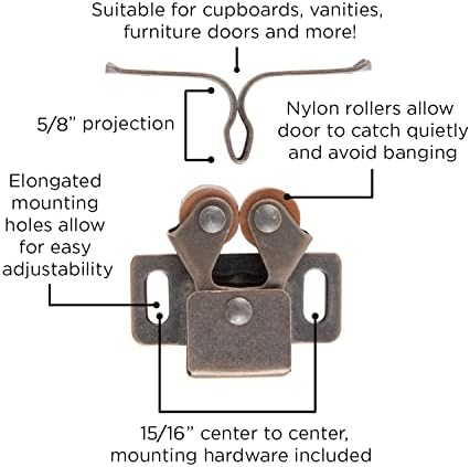 Hickory Hardware P657-STB 1-Inch Catch, Statuary Bronze - Image 4