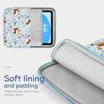 Dadanism 9-11 inch tablet sleeve showing slim profile