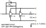 Angled view of the Cremat Inc radiation detector preamplifier module displaying the durable pin layout.