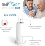 MediVena ONE-CARE 30G 5mm safety needles with automatic retraction mechanism
