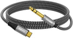 Close up of Conable USB C to 1/4 inch connector
